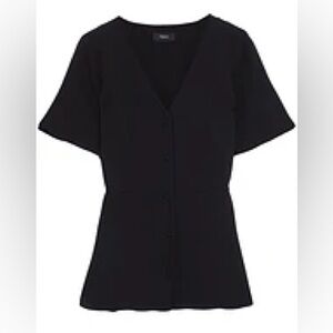 Black Button-Up Blouse